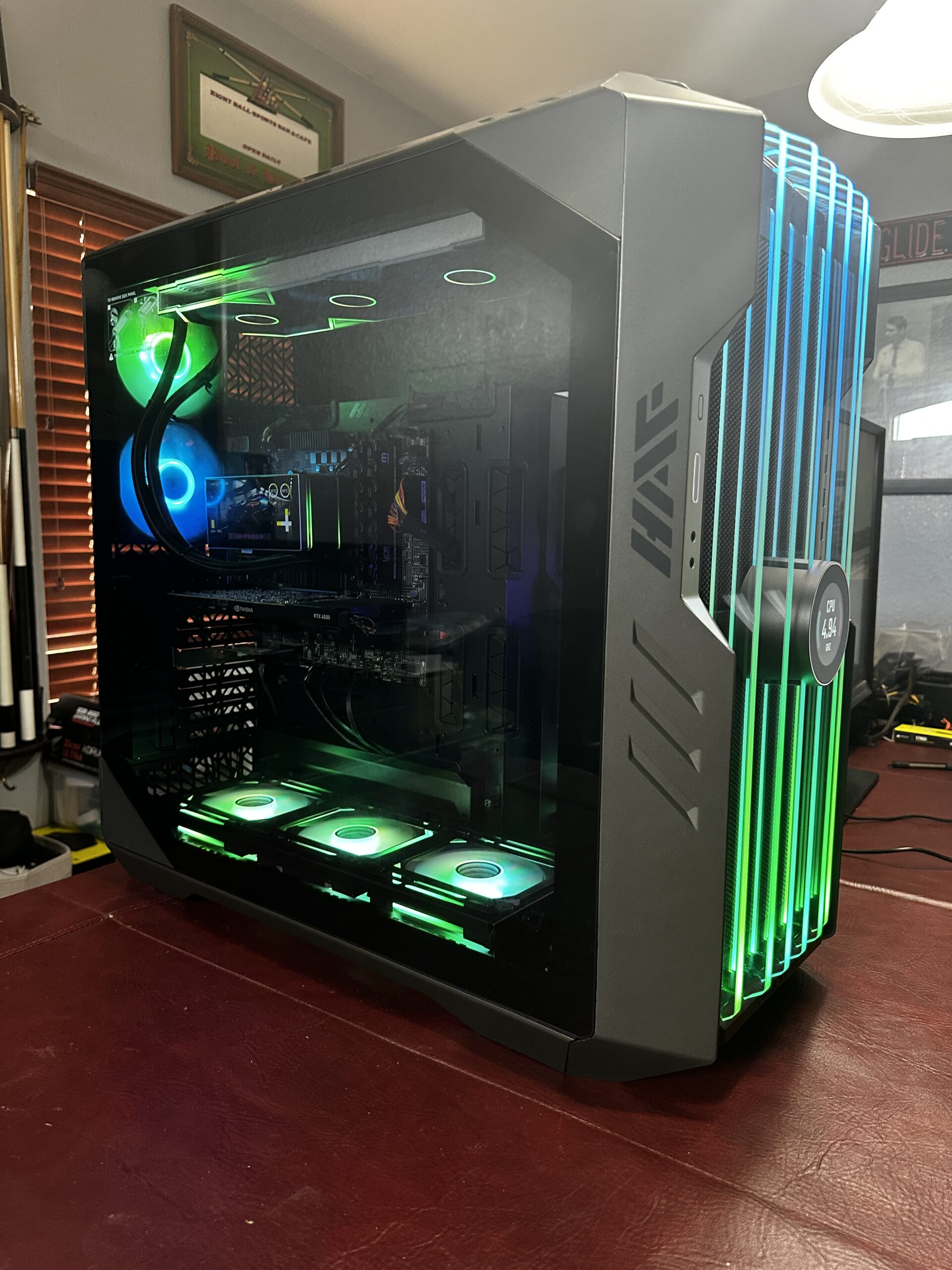 Machine 3, a renewed 10th Gen Core i9 gaming PC in a Cooler Master HAF full tower case, photo 1